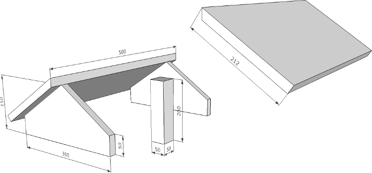 toit de mangeoire à plateaux multiples